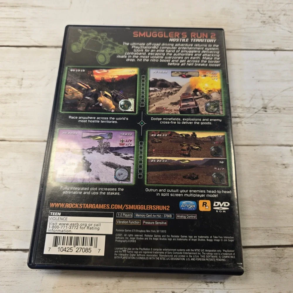 Smugglers Run 2 Hostile Territory Sony PlayStation 2 PS2 Rockstar Games CIB
